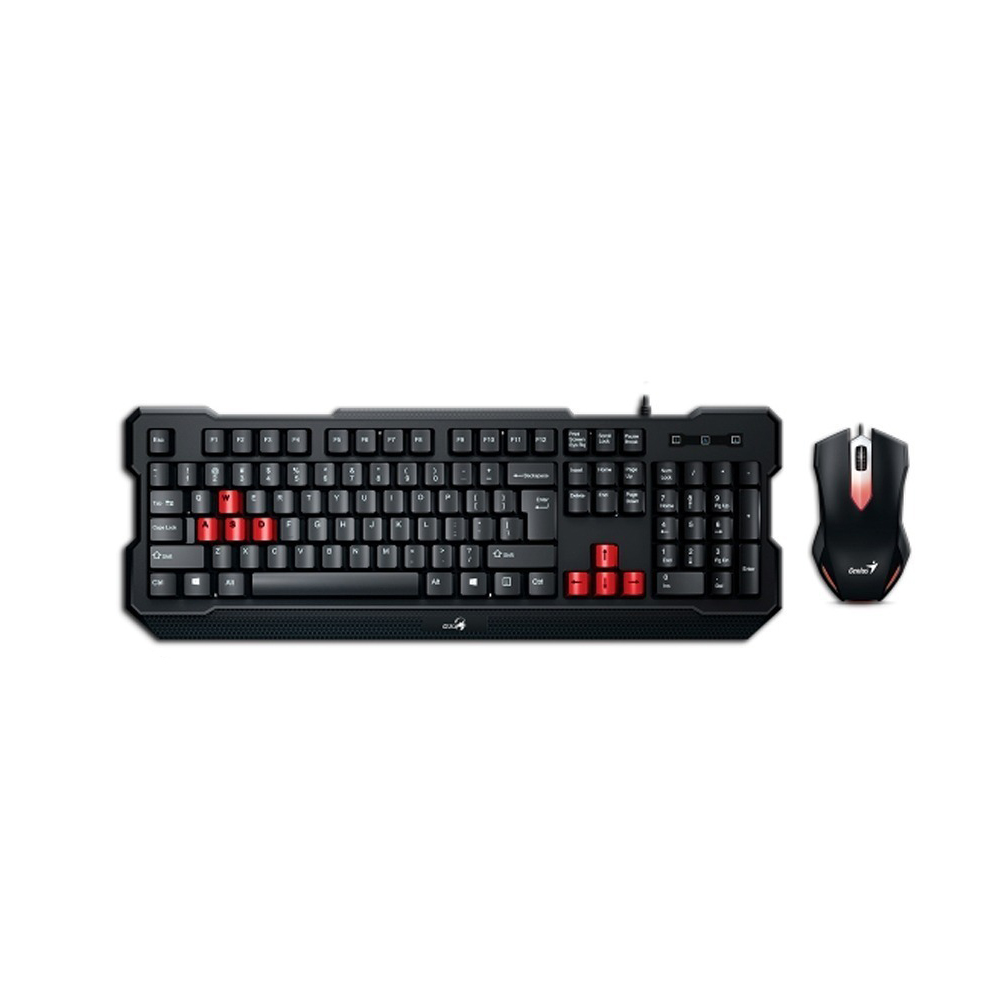 kit tec, mouse c, fio gx gaming kmh-200 preto genius