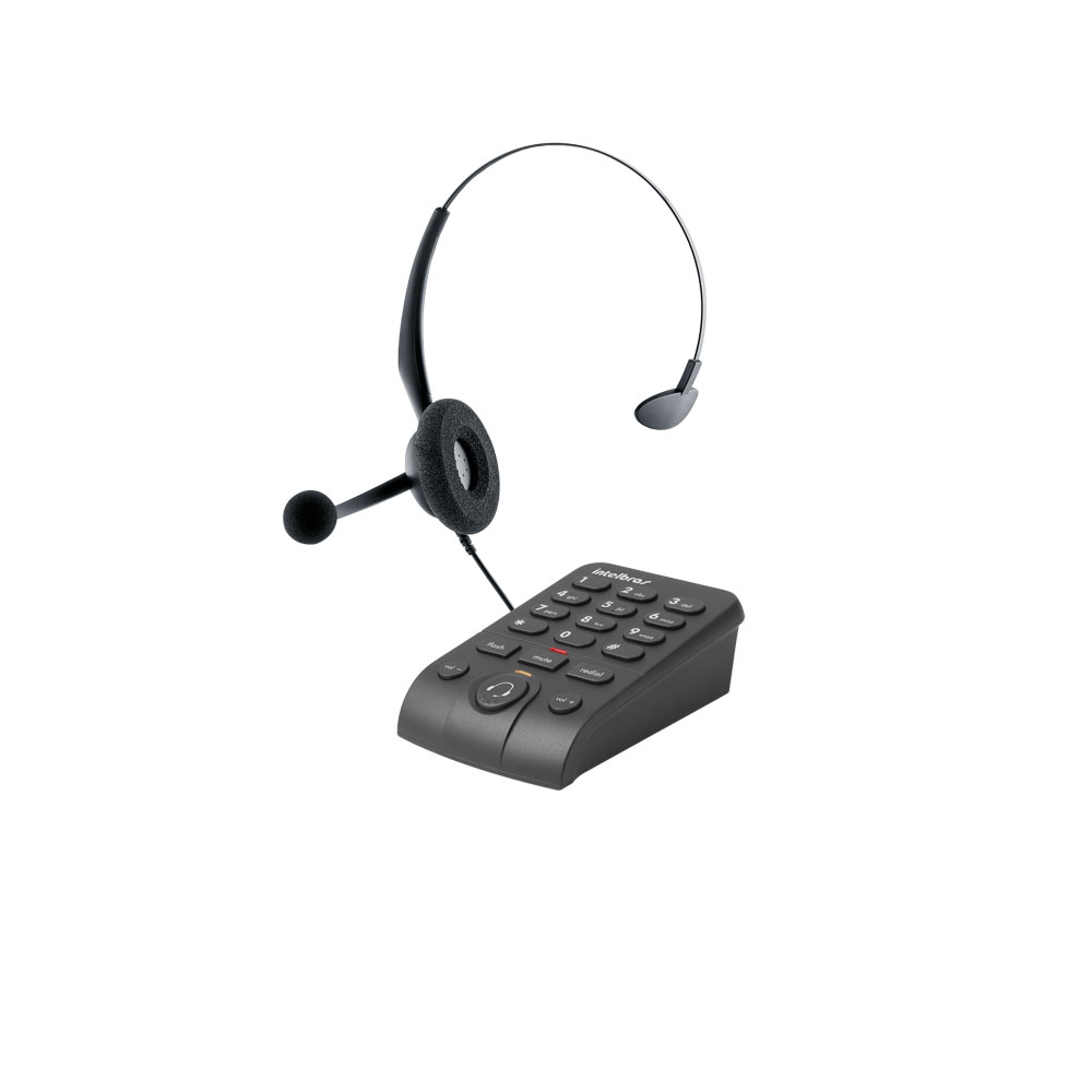 telefone headset hsb-50 c, base discadora intelbras