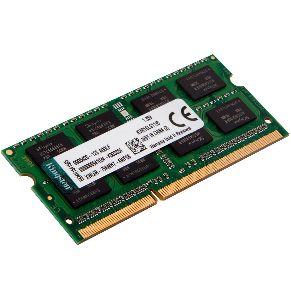 memoria ddr3 1600 mhz 8gb p, notebook kingston