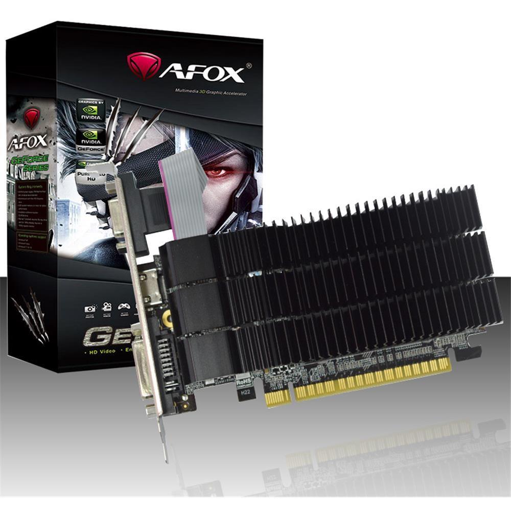 placa de video geforce gt210 - 1gb - ddr3 -  64 bits - low profile - afox