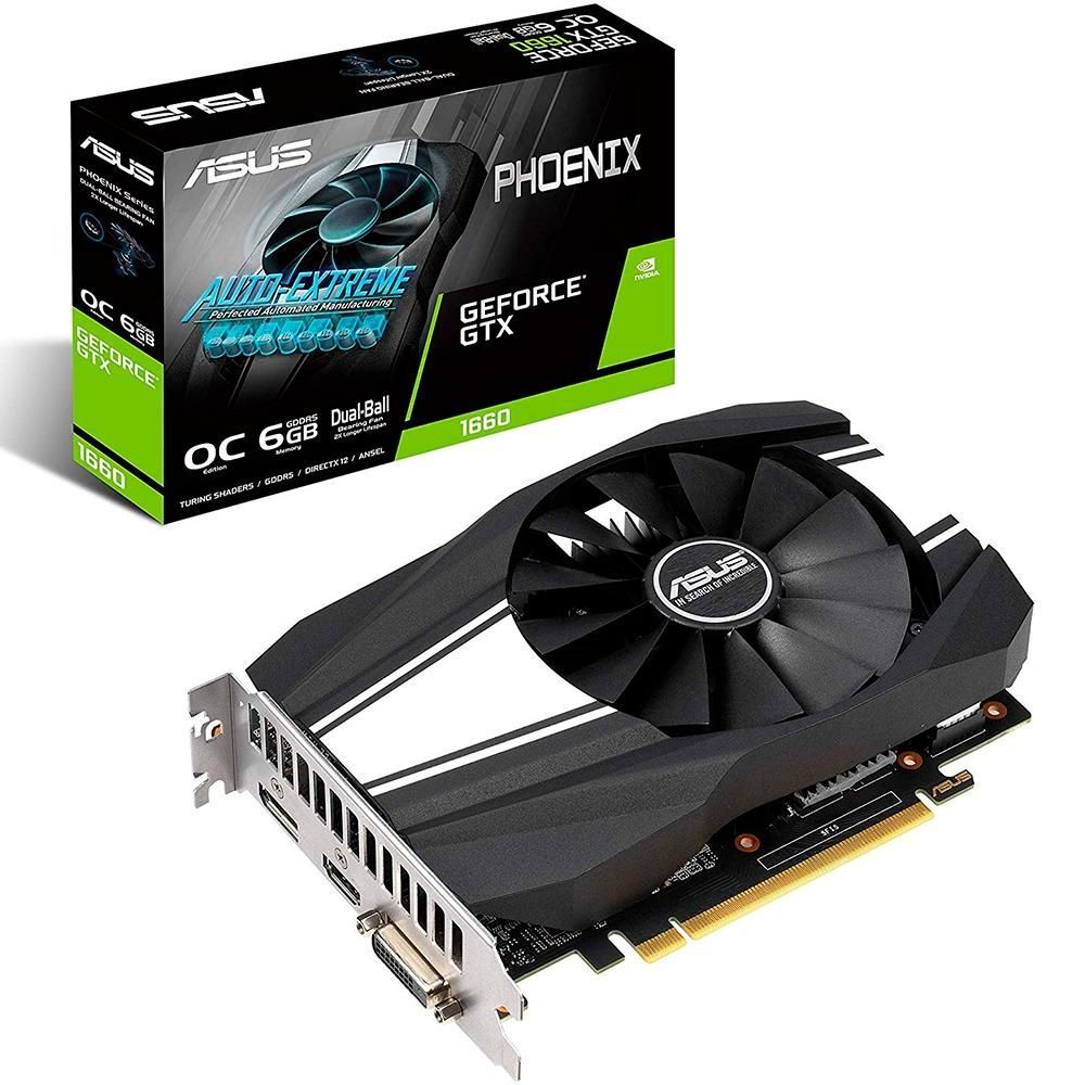 vga pci-e 6gb asus geforce ph gtx1660 192bit gddr5