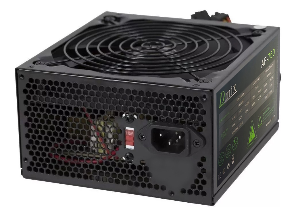 fonte 750w real 24 pinos-atx-af-750-dmix
