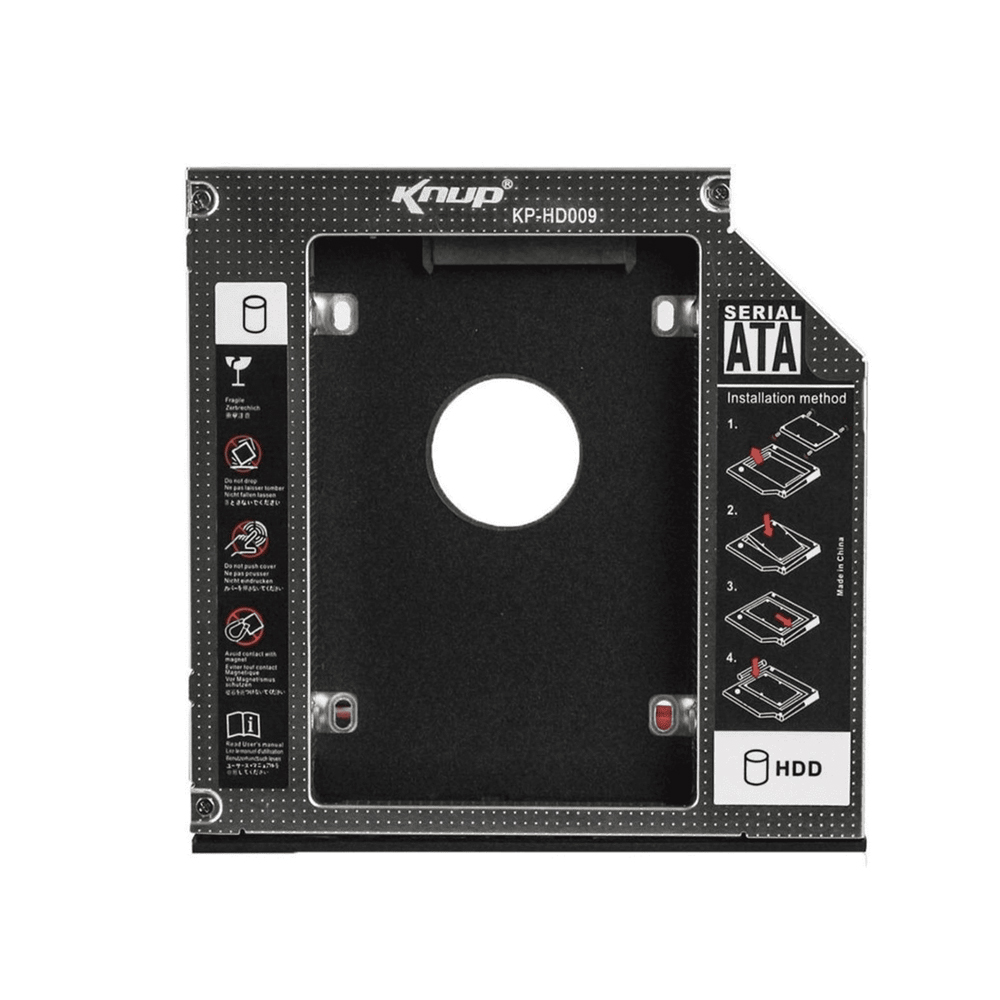gaveta caddy p, hd, ssd sata 2,5kp-hd009-knup