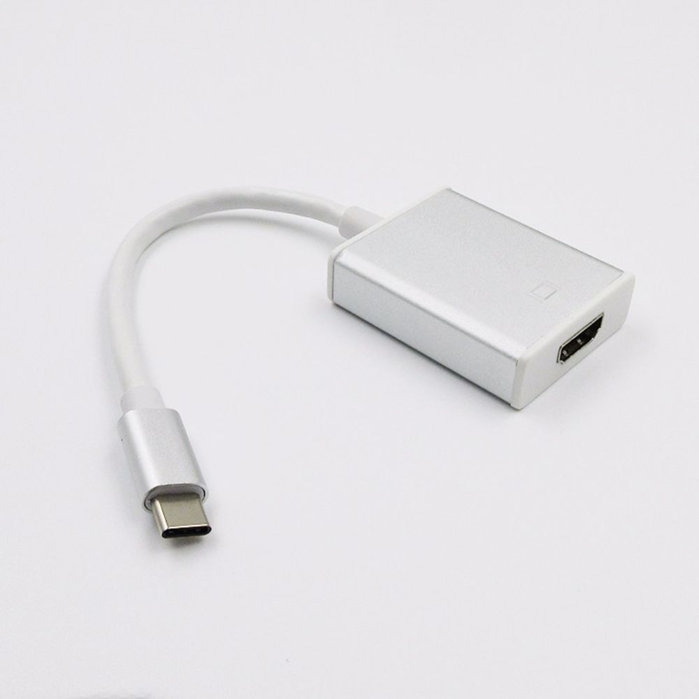 adaptador type-c  p, hdmi full hd 4k -12cm cinza