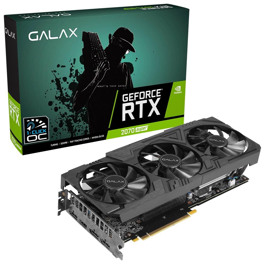 placa de video geforce rtx 2070 super ex gamer black  rgb 8gb gddr6 pci-exp 256 bits galax