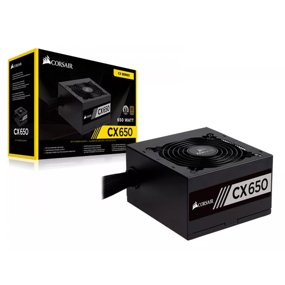 fonte 650w real corsair-cx 650w-cp-9020122-br