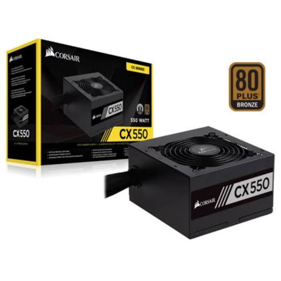 fonte 550w real corsair-cx 550w-cp-9020121-br
