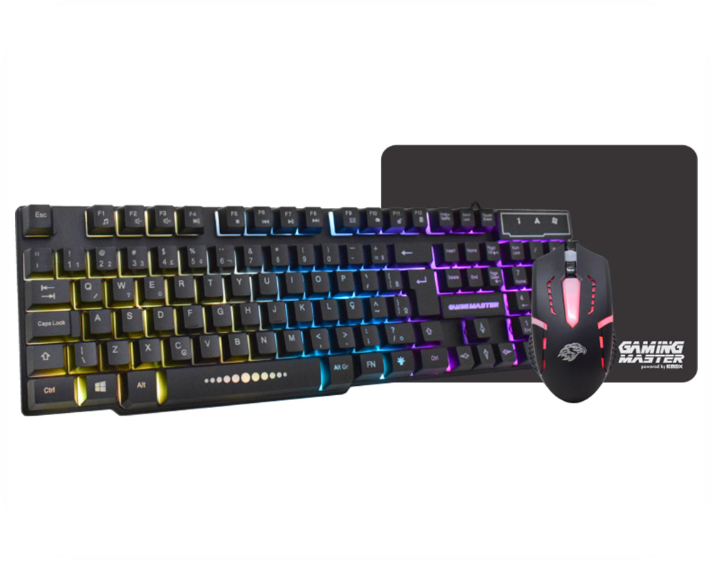 kit gamer tec, mouse, mouse pad c, fio km5228 k-mex