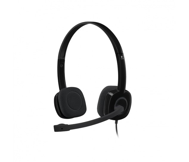 fone+mic stereo preto  h151 logitech