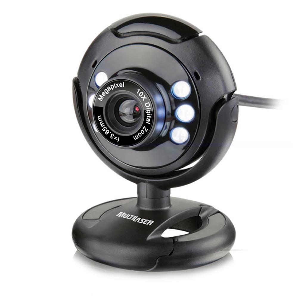 web cam multilaser-night vision-16mp led-wc045