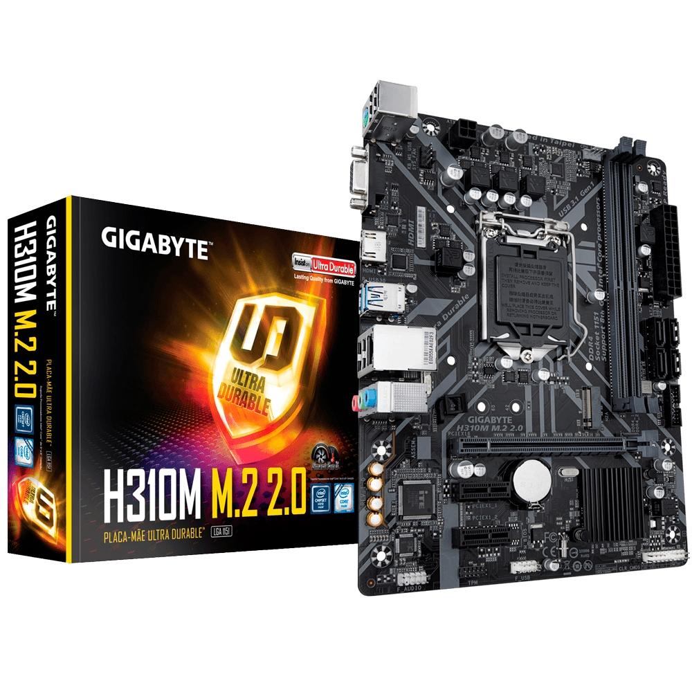 placa mae 1151 gigabyte h310m-m.2 -2.0  ddr4