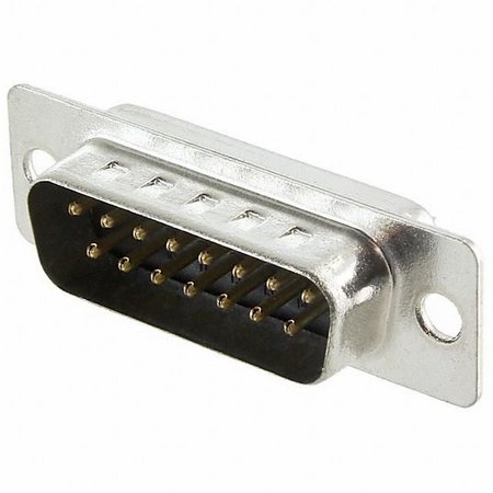 conector  macho c,  pinos db15-pacote c10 unid