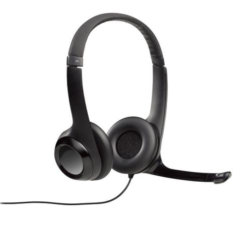 fone+mic headset preto h390 logitech
