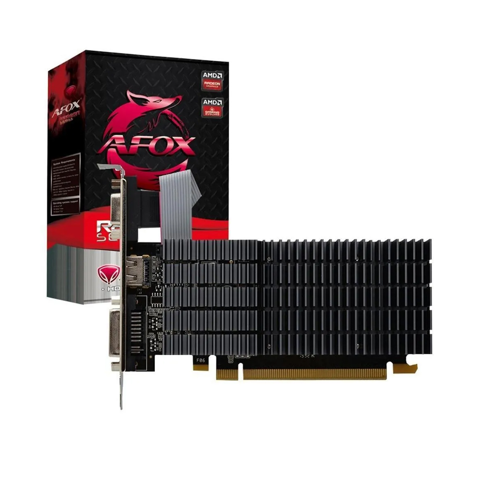 placa de video pci-e 1gb afox radeon r5-220 64bits ddr3