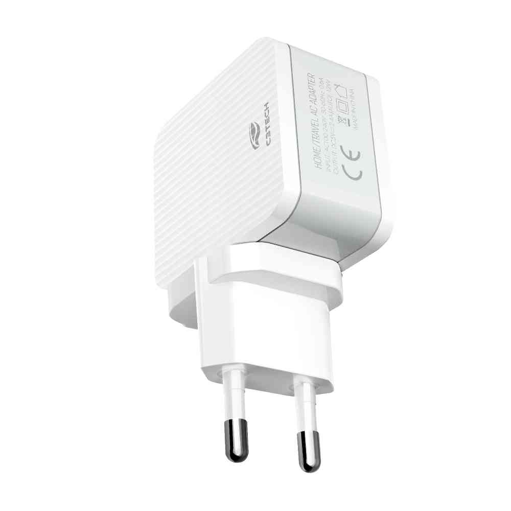 carregador ac, usb universal uc-215 c3tech branco