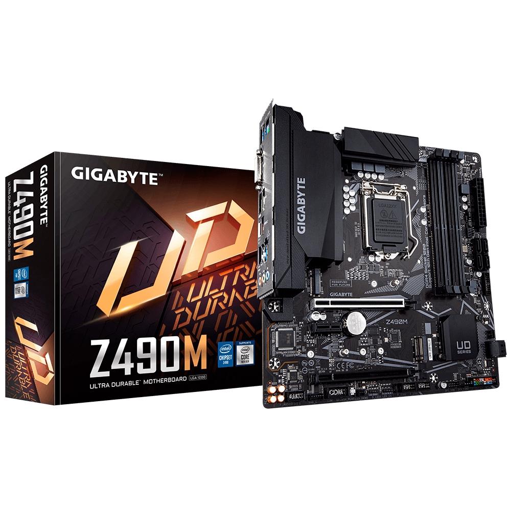 placa mae 1200 gigabyte z490m ddr-4- 10 geraao