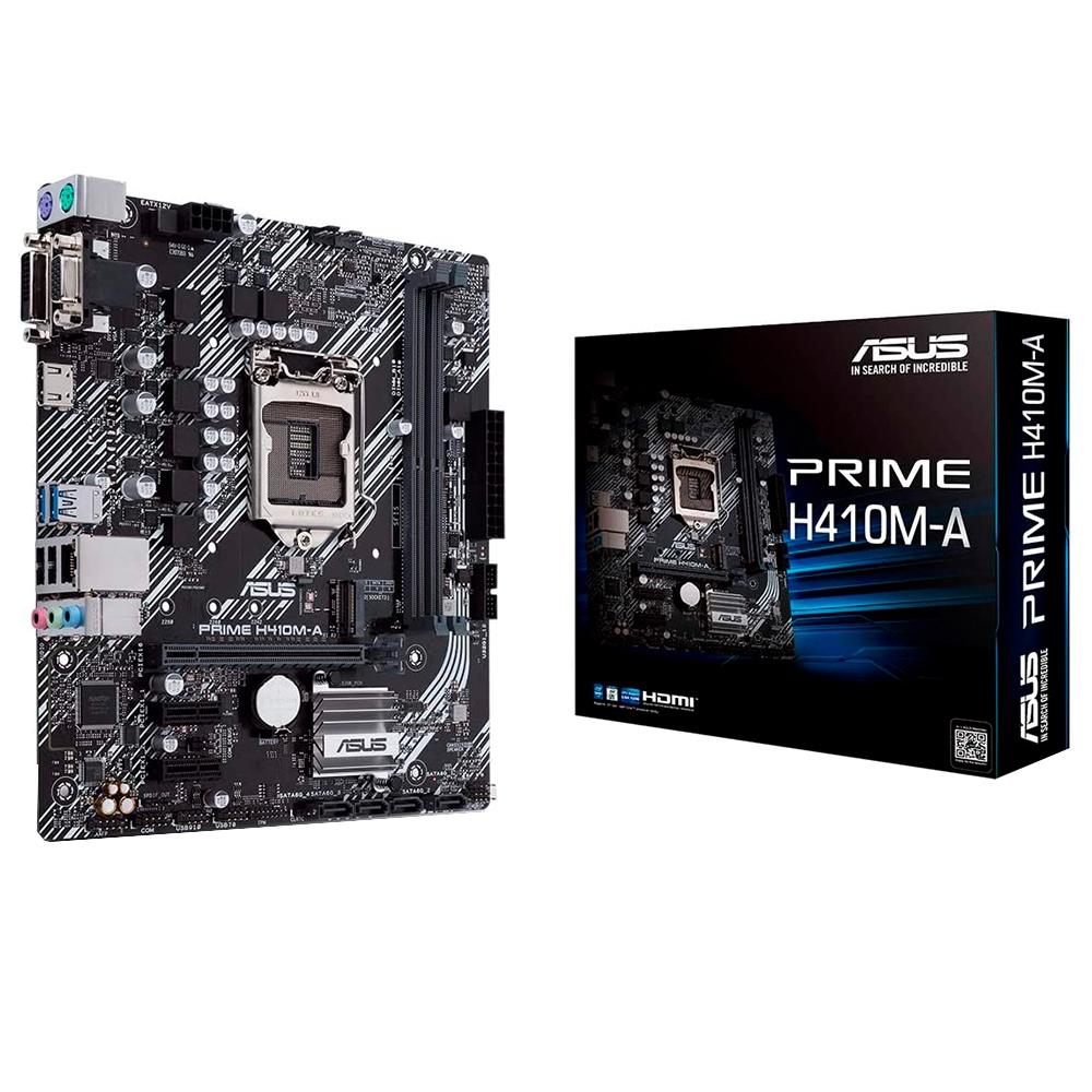 placa mae 1200 asus prime h410m-a ddr4-10 geraao