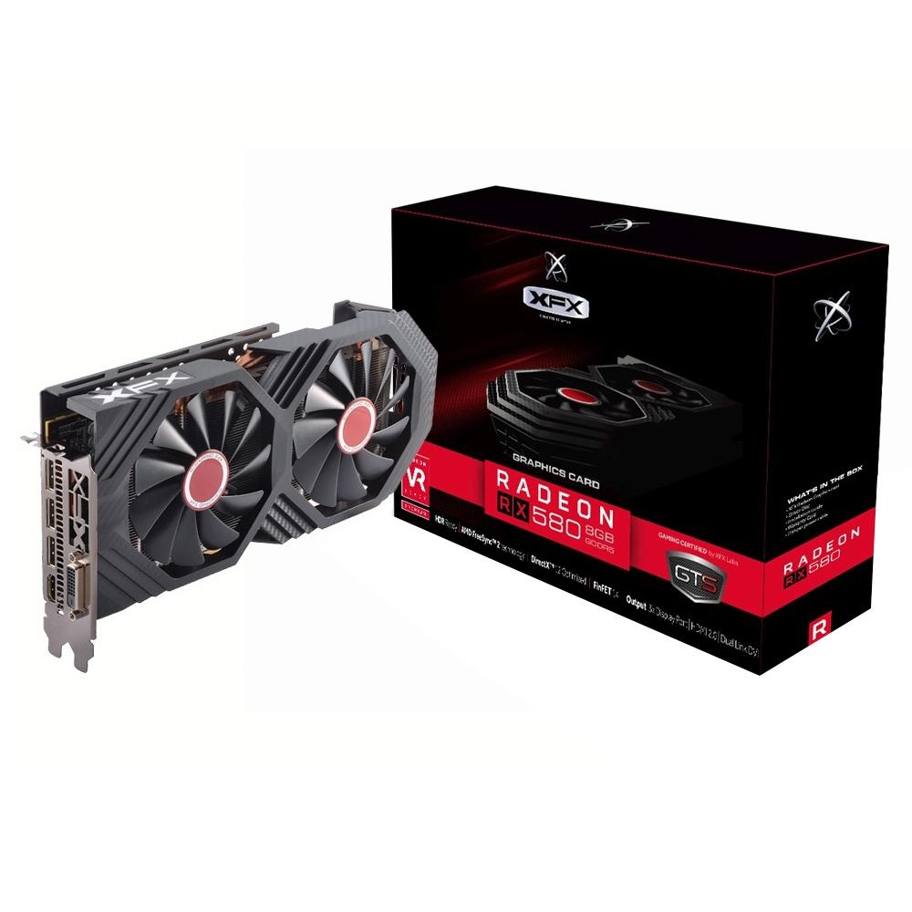 vga pci-e 8gb xfx-radeon rx-580-oc+ gddr5-256bits-