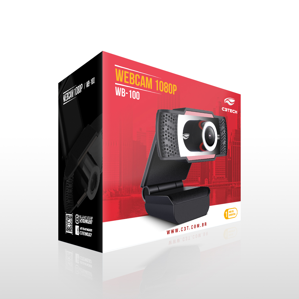 web cam c3tech wb-100 full hd1080p