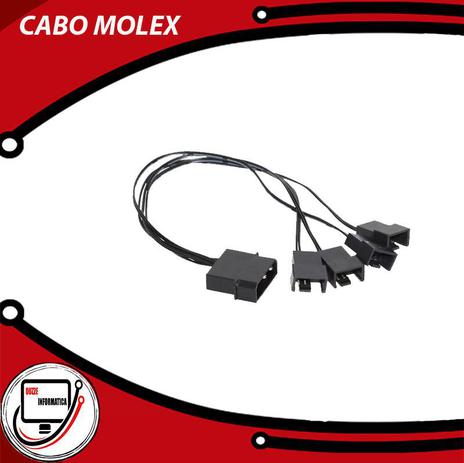 cabo conector molex 1sata 4 saida cooler cm-14 dex