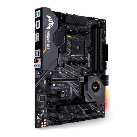 placa mae am4 asus x570 plus tufgaming plus, br amd