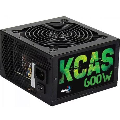 fonte 600w real  aerocool kcas 600w full range