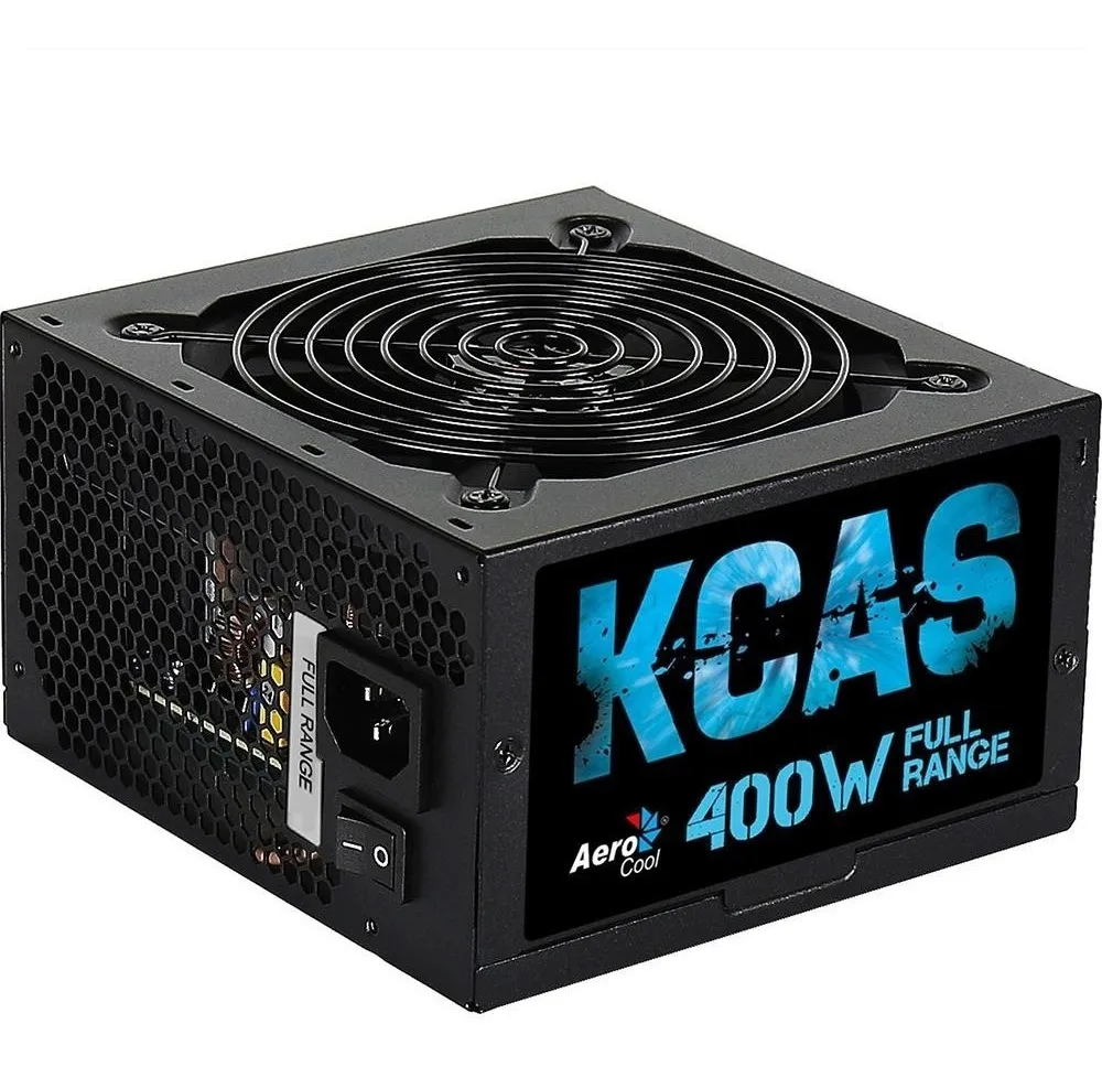 fonte 400w real  aerocool kcas 400w full range