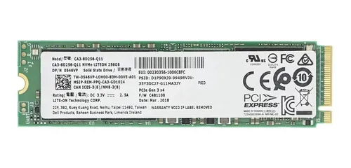 ssd lite-on ca38d256-256gb m2 pci-e gen 3 nvme oem