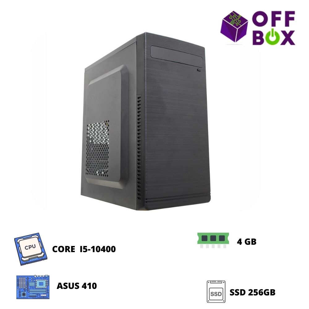 desktop offbox corp i5-10400 , asus 410, 4g, ssd256