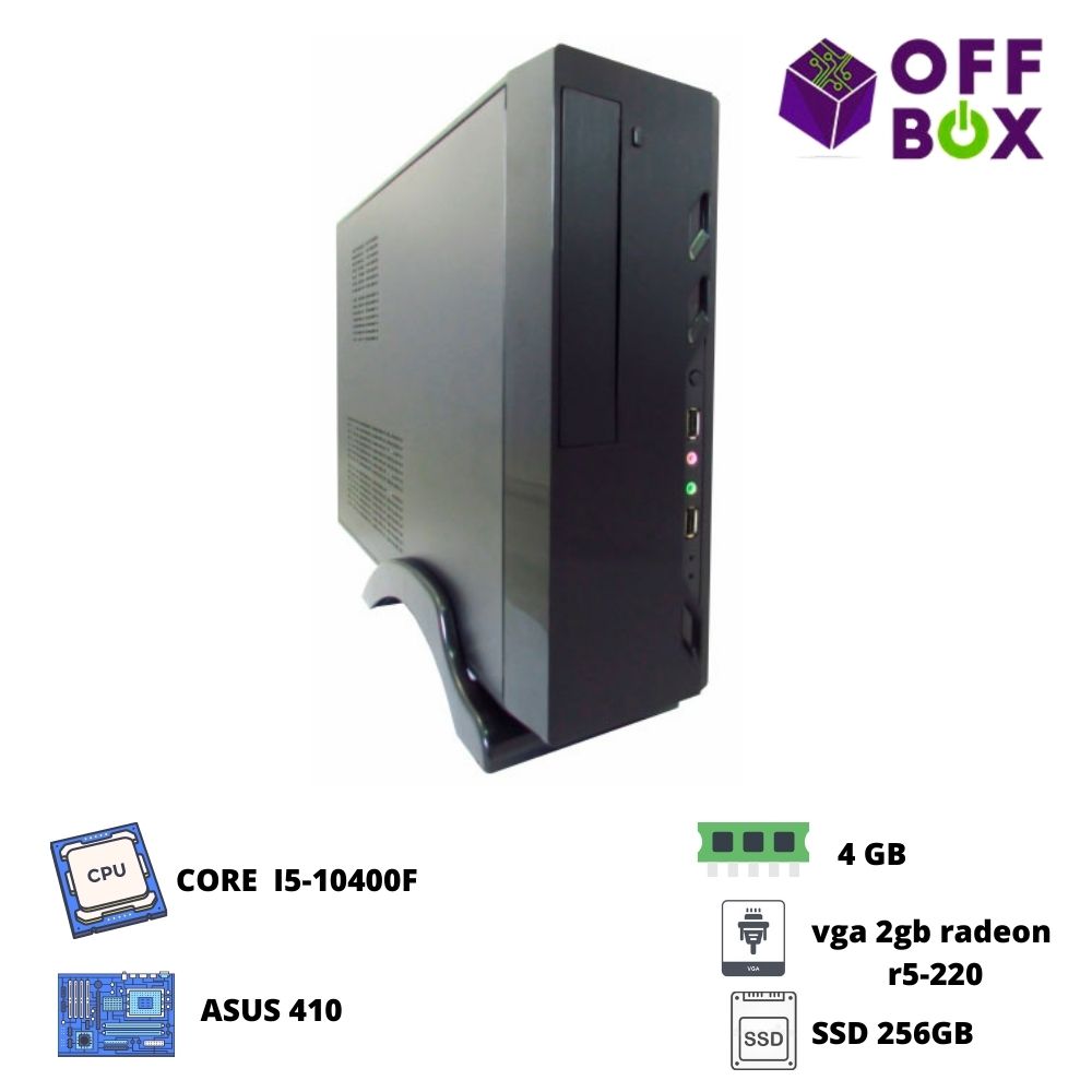 desktop offbox corp s i5-10400f , asus410, 4g, ssd256