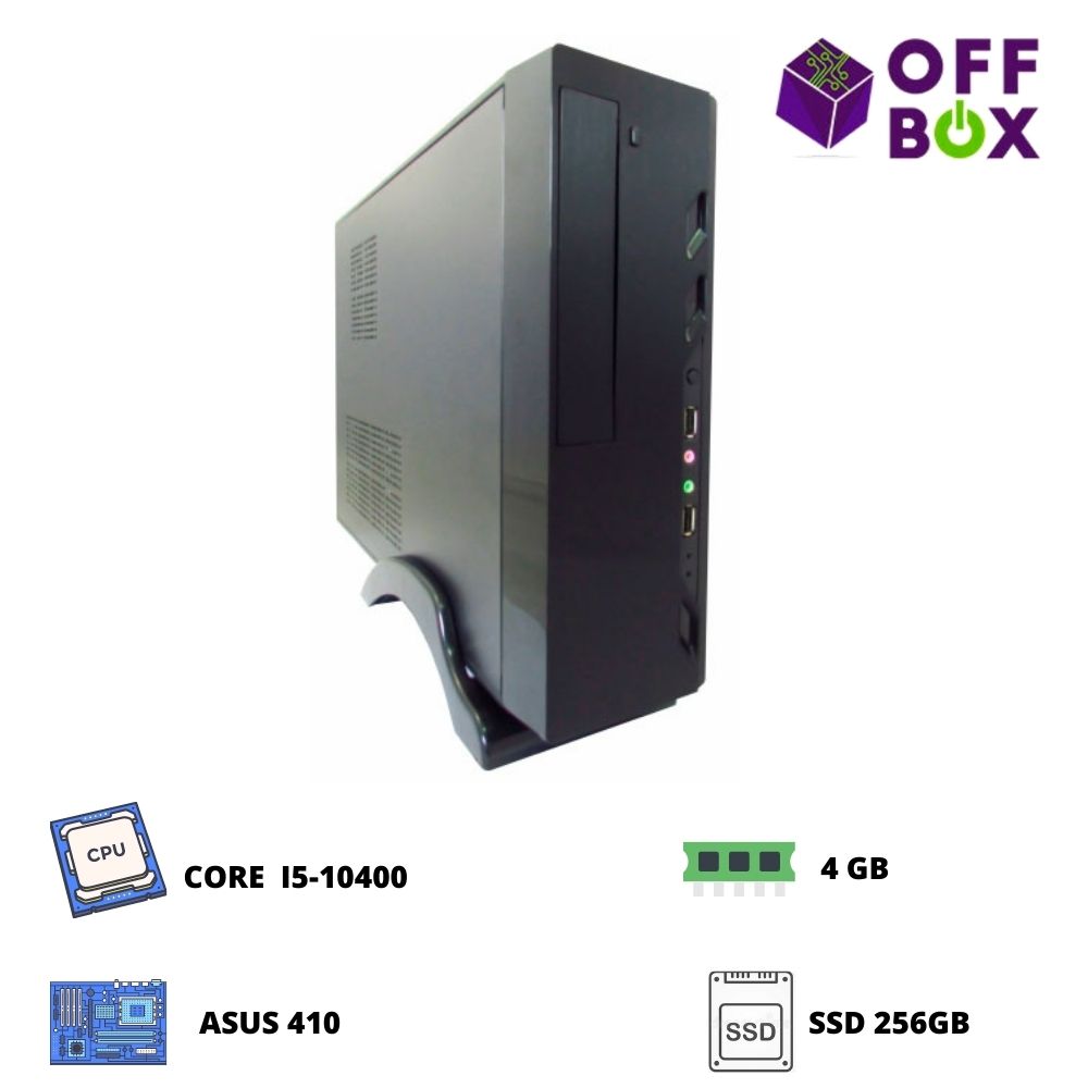 desktop offbox corp s i5-10400 , asus 410, 4g, ssd256