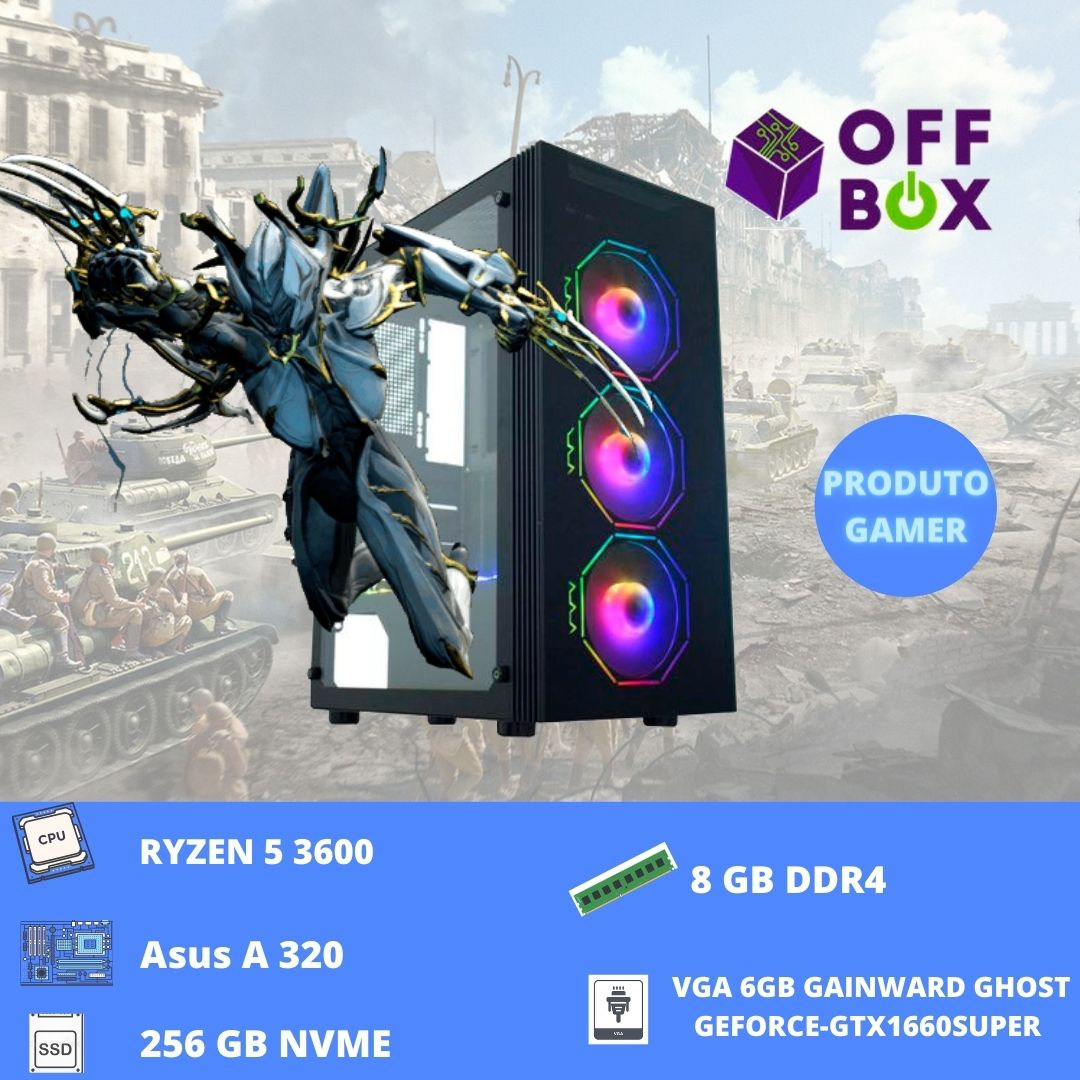desktop offbox gamer ryzen 3600 asgard