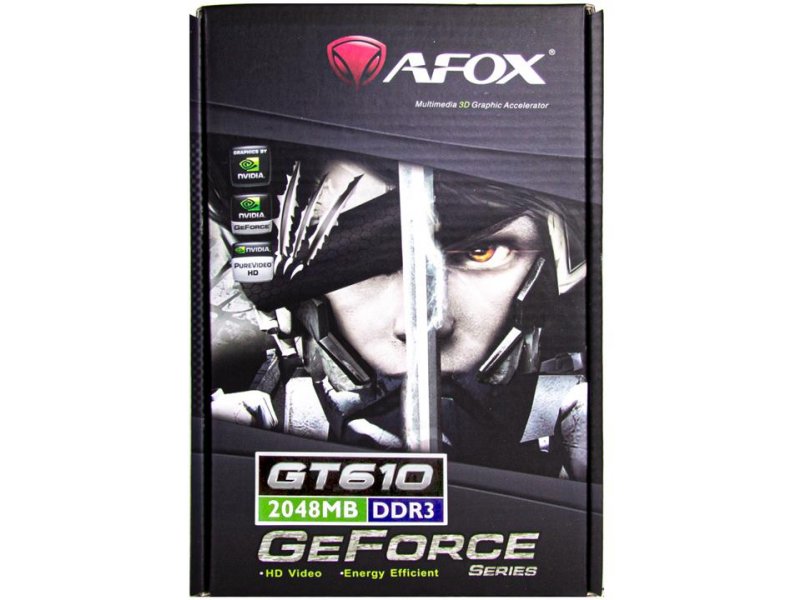 placa de video pci-e 2gb afox geforce gt610 64bit ddr3