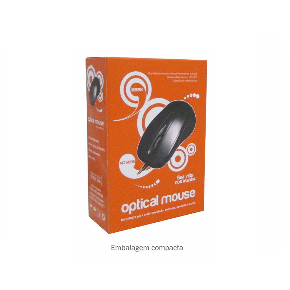 mouse optico usb mo-m235 k-mex preto