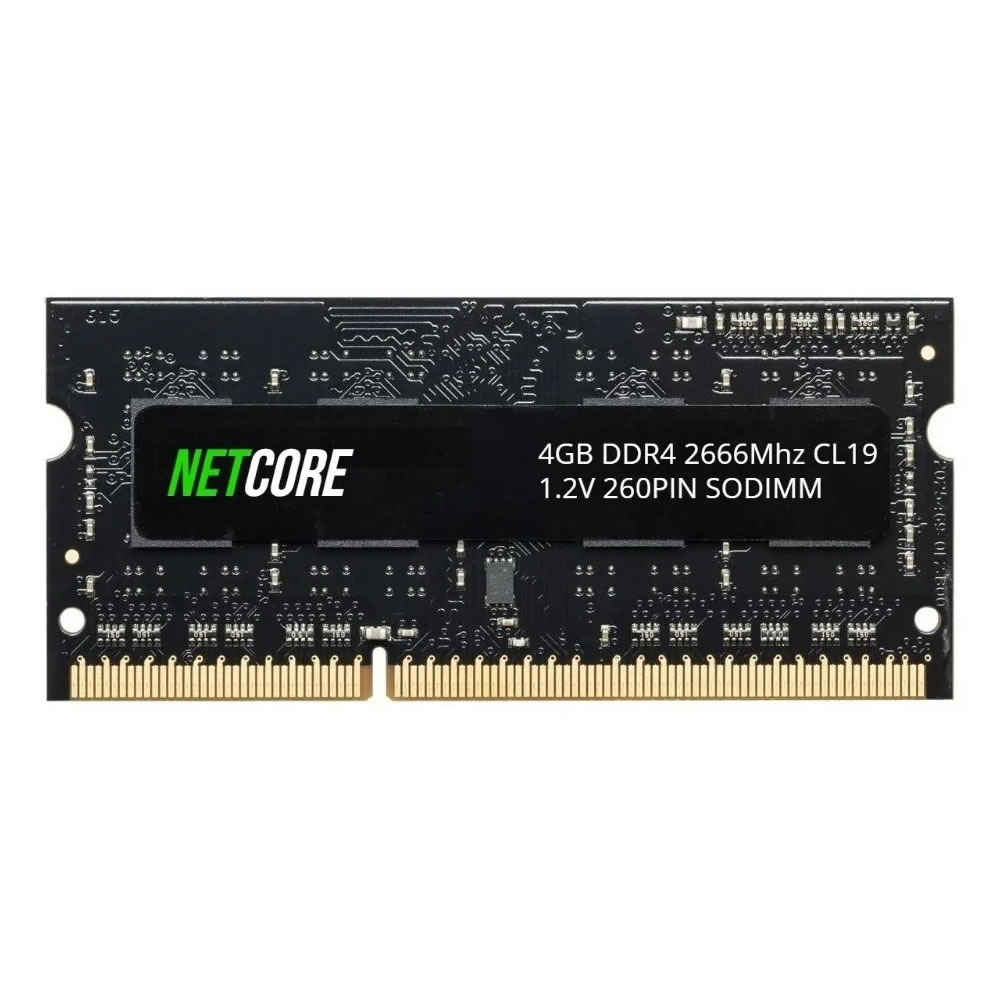 memoria ddr4 2666 4gb p, notebook netcore