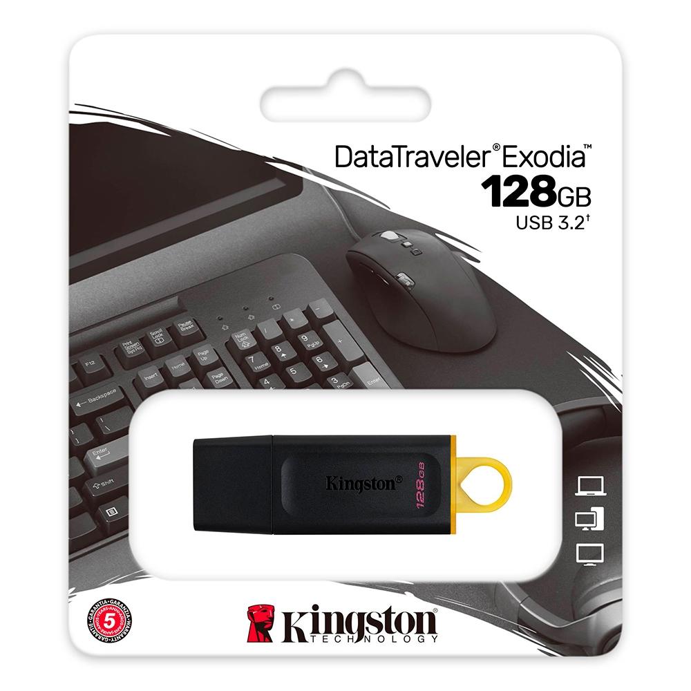 pen drive 128 gb kingston dt exodia  usb 3.2