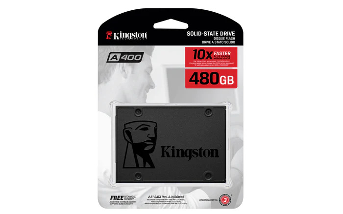 ssd kingston 480 gb a400 sata 3 ( sa400s37, 480g )
