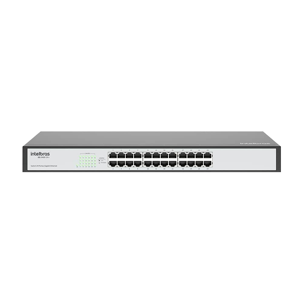 switch 24p-10, 100, 1000 intelbras sg2400qr+skd
