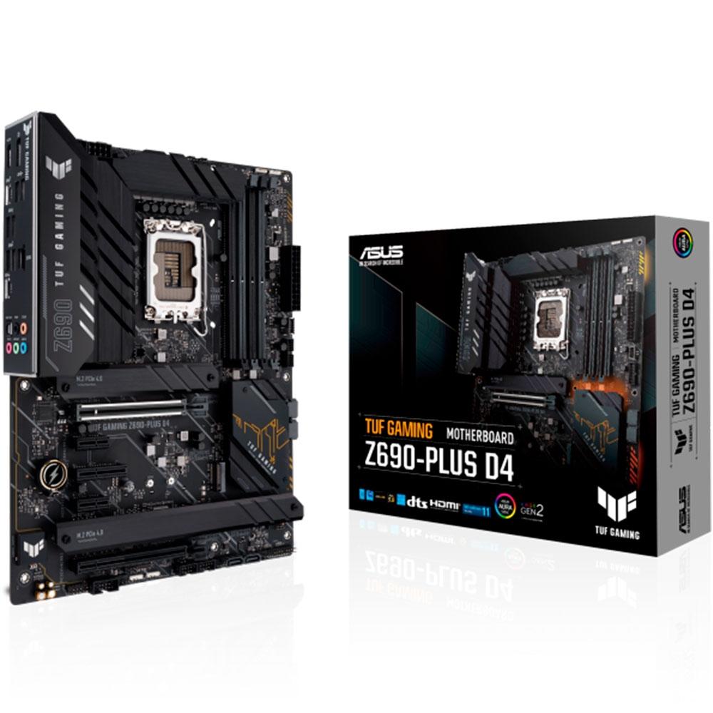 placa mae 1700 asus z690 plus d4 tuf gaming ddr-4