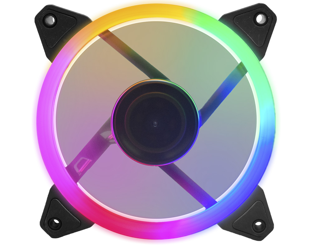 cooler p, gab, gamer 12cm k-mex  led rgb af-cah1