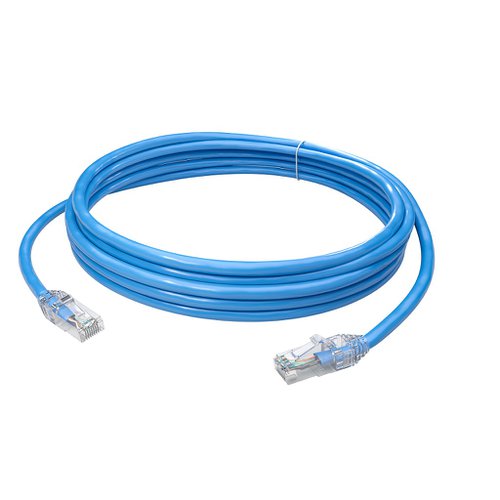 cabo patch cord u, utp cat6 sohoplus 2,5mt azul