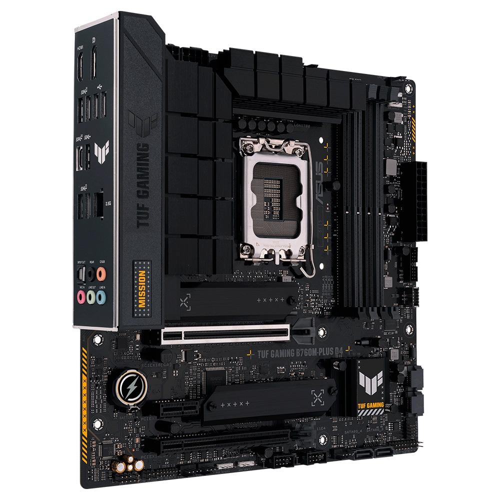 placa mae 1700 asus b760m plus d4 tuf gaming ddr-4