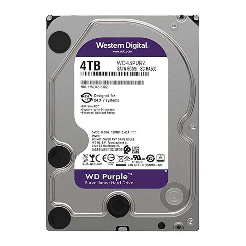 hd 4tb sata 3 western digital purple wd43purz