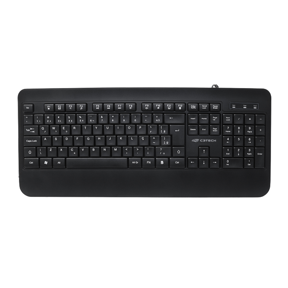 teclado usb mult kb-m100 bk c3tech preto