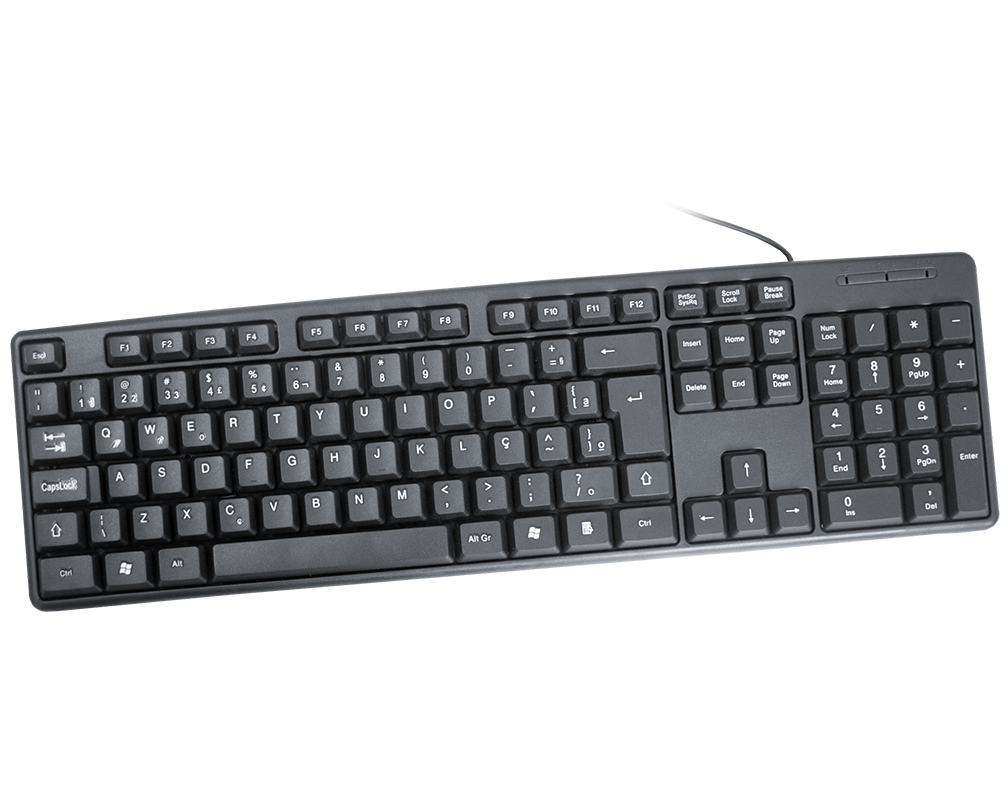 teclado usb padrao kb-3728u k-mex  preto