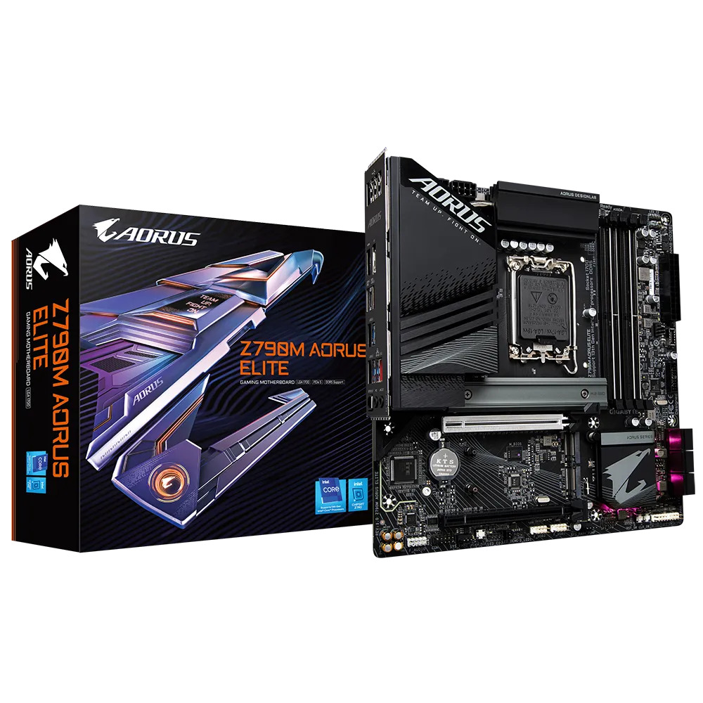 placa mae 1700 gigabyte z790m aorus elite ddr-5