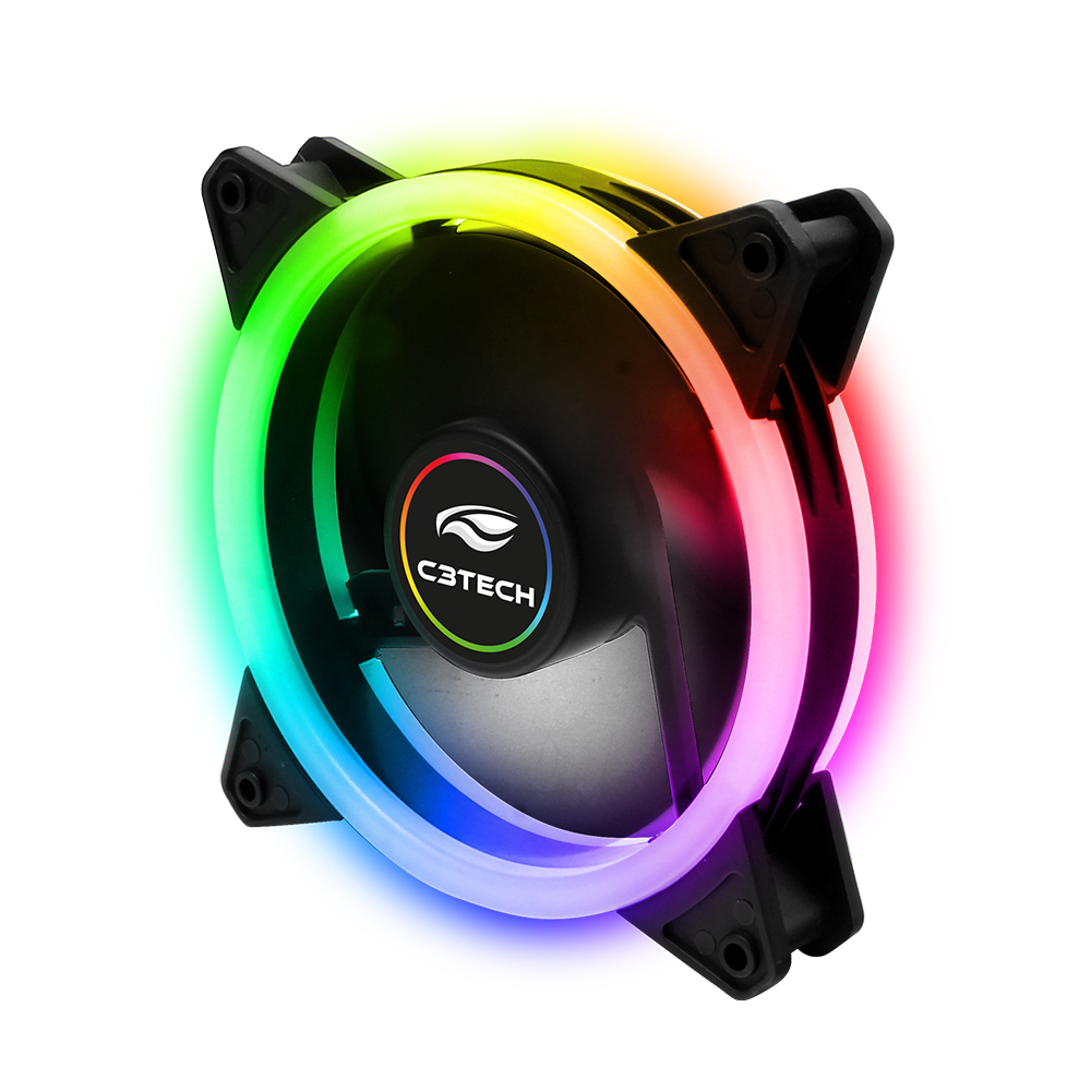 cooler p, gab, gamer 12cm c3tech led rgb f7-l210rgb