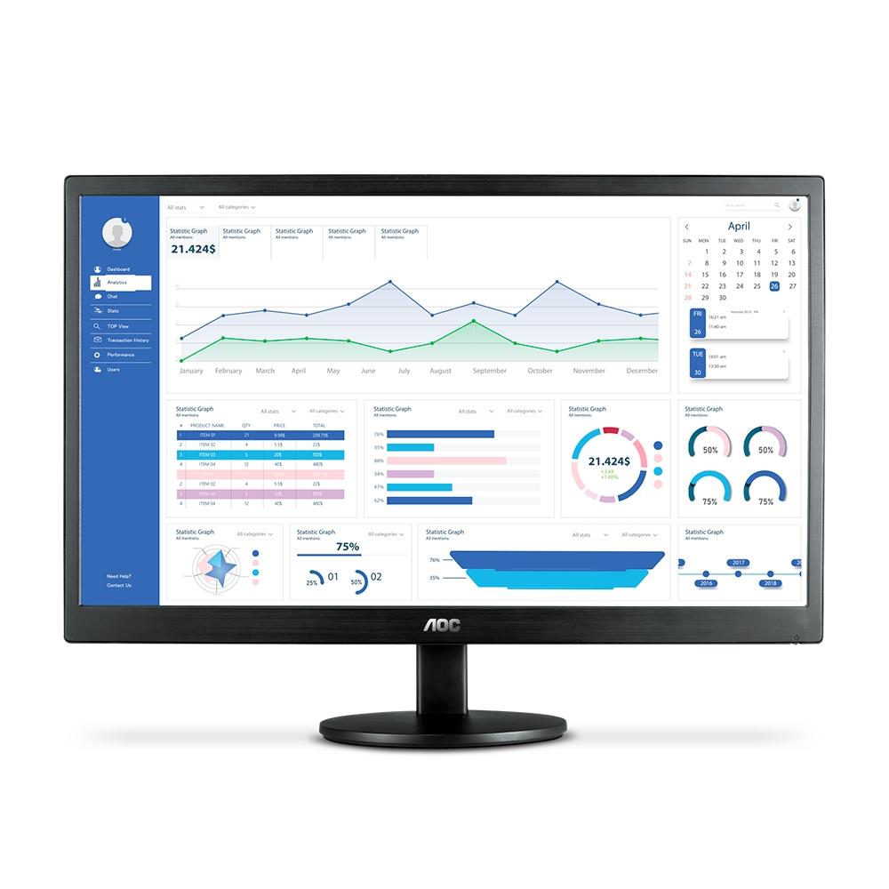 monitor lcd led 21.5  aoc e2270swhen