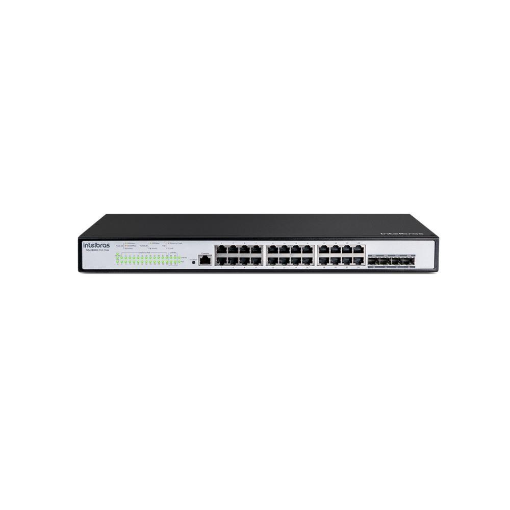 switch 24p-10, 100, 1000 intelbras sg2404d poe max