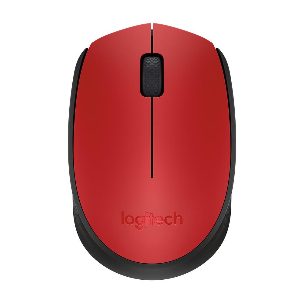 mouse wireless m170  logitech vermelho